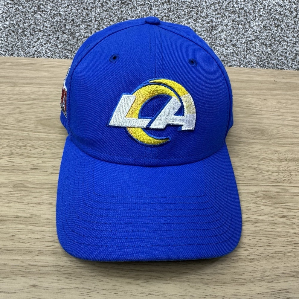LA Rams Hat Cap Strap Back‎ Blue Super Bowl LVI Patch Adult Unisex NFL Football
